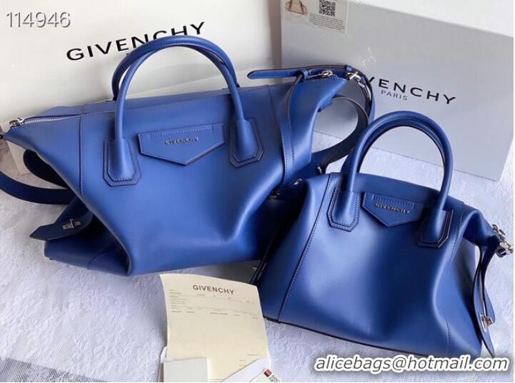 Grade Quality GIVENCHY Original Leather Shoulder Bag 63188 blue