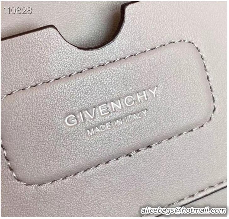 New Fashion GIVENCHY Original Leather Shoulder Bag 63188 light gray