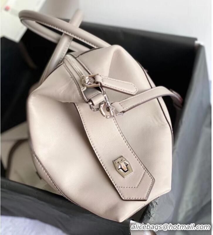 New Fashion GIVENCHY Original Leather Shoulder Bag 63188 light gray