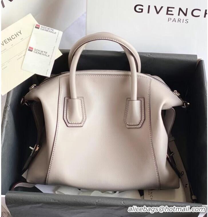 New Fashion GIVENCHY Original Leather Shoulder Bag 63188 light gray