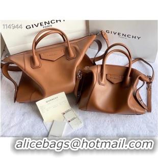 Good Product GIVENCHY Original Leather Shoulder Bag 63188 brown