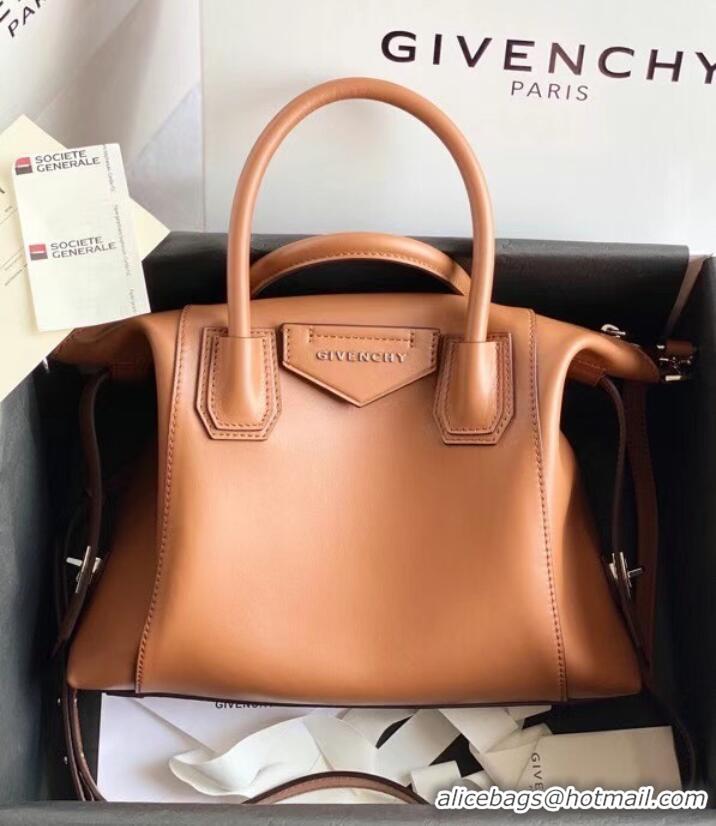 Good Product GIVENCHY Original Leather Shoulder Bag 63188 brown