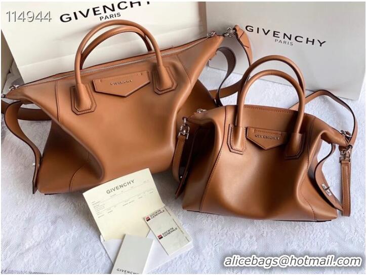 Good Product GIVENCHY Original Leather Shoulder Bag 63188 brown