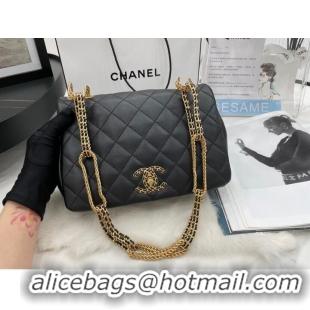 Well Crafted Chanel Flap Original Lambskin Shoulder Bag AS2975 AS2976 Black