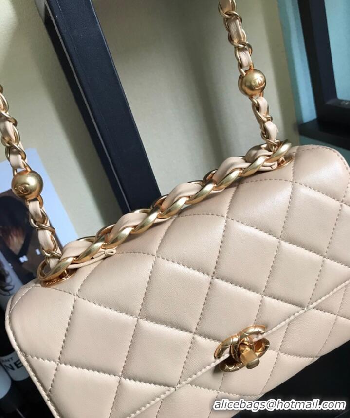 Good Product Chanel Flap Lambskin Shoulder Bag AS3011 cream