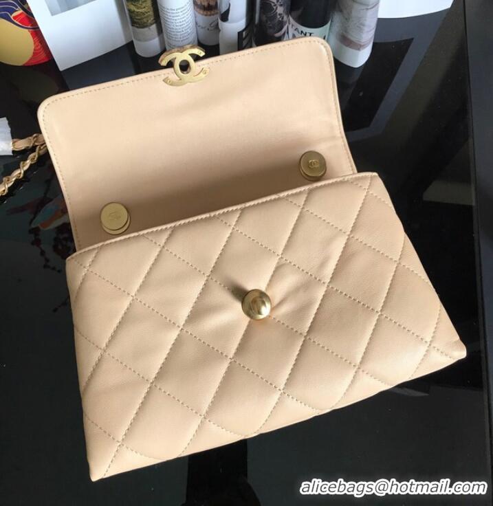 Good Product Chanel Flap Lambskin Shoulder Bag AS3011 cream