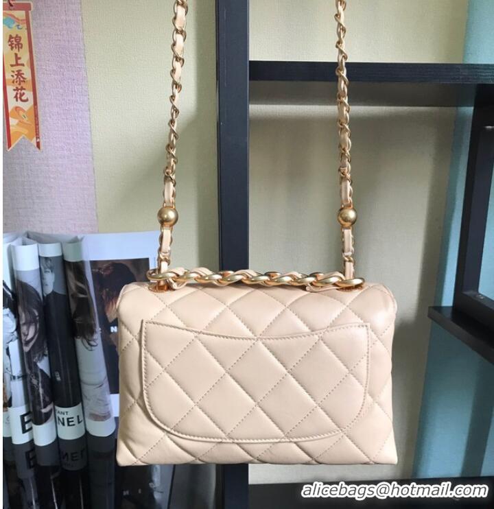 Good Product Chanel Flap Lambskin Shoulder Bag AS3011 cream