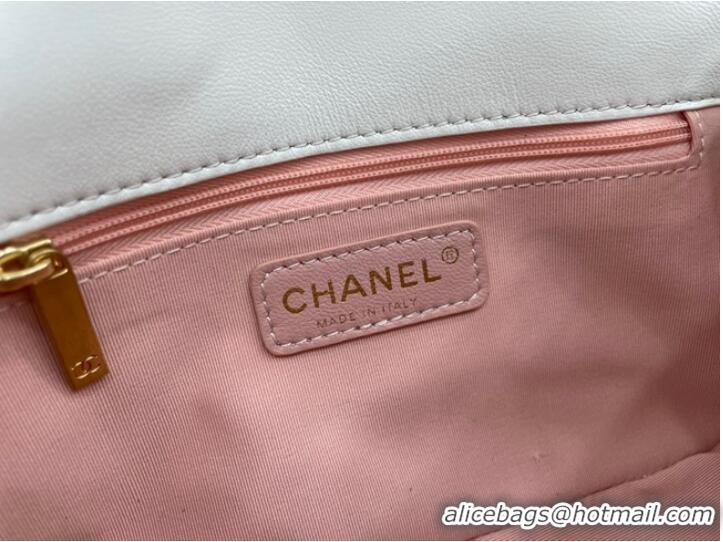 Latest Style Chanel Flap Lambskin Shoulder Bag AS2975 white