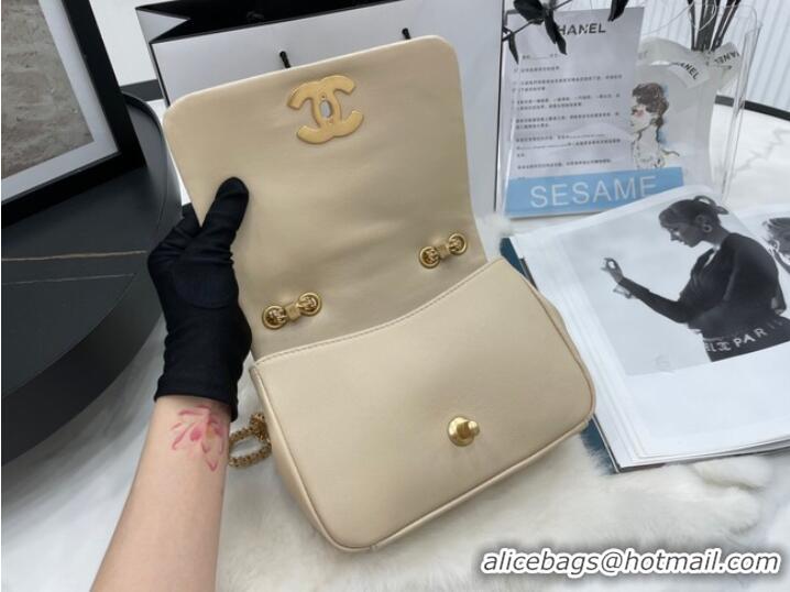 Modern Classic Chanel Flap Lambskin Shoulder Bag AS2975 cream