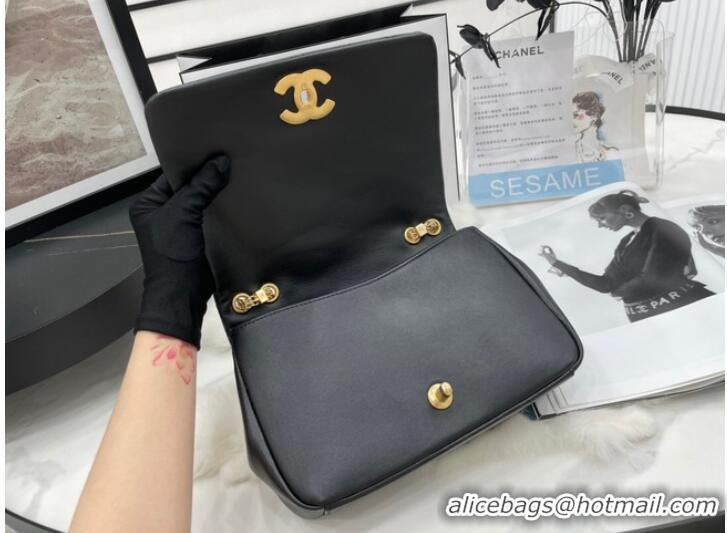 Most Popular Chanel Flap Lambskin Shoulder Bag AS2976 black