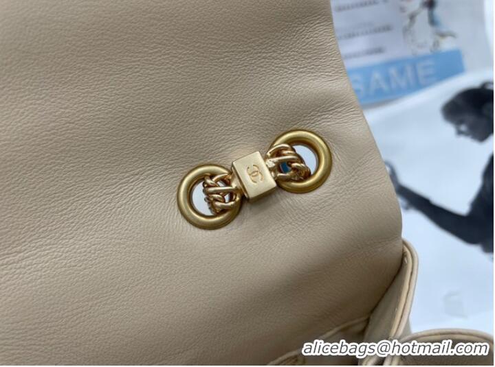 Particularly Recommended Chanel Flap Lambskin Shoulder Bag AS2976 cream