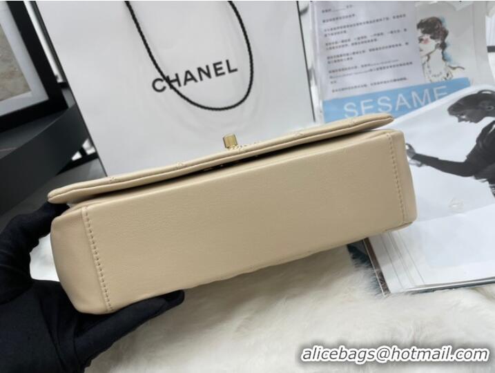 Particularly Recommended Chanel Flap Lambskin Shoulder Bag AS2976 cream