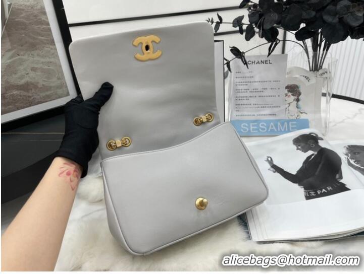 Fashion Discount Chanel Flap Lambskin Shoulder Bag AS2976 light gray