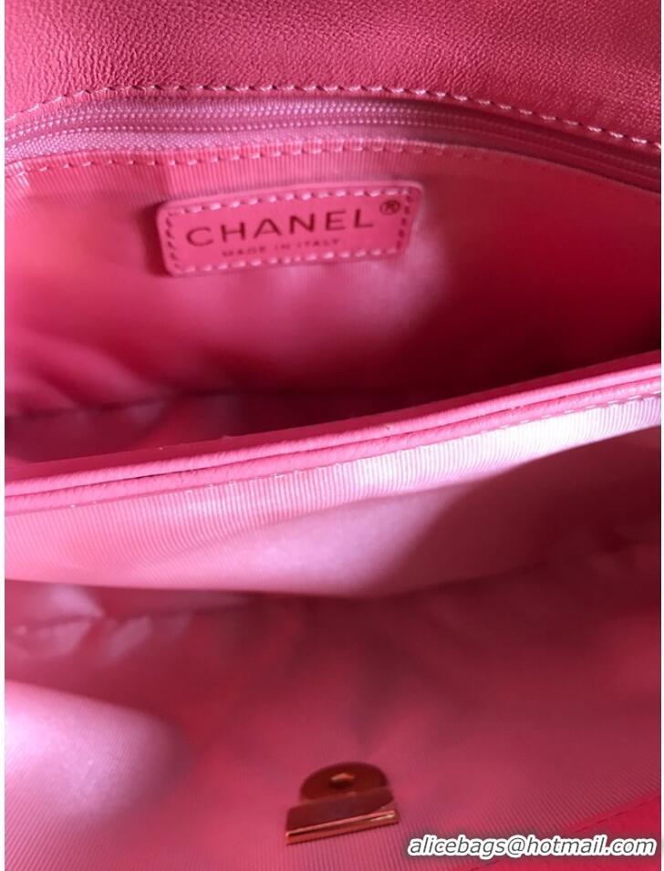 Shop Grade Chanel Flap Lambskin Shoulder Bag AS1267 Pink