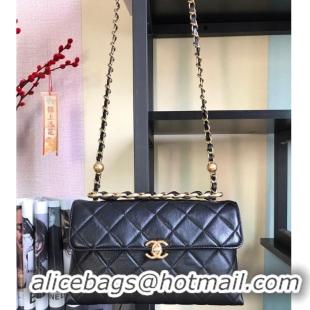 Market Sells Chanel Flap Lambskin Shoulder Bag AS1267 black