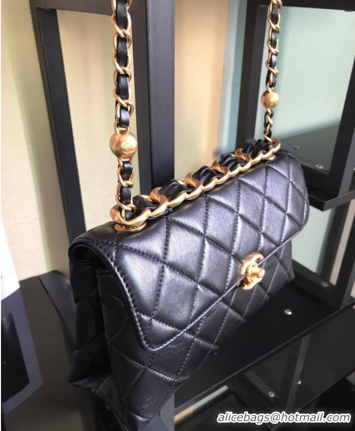 Market Sells Chanel Flap Lambskin Shoulder Bag AS1267 black