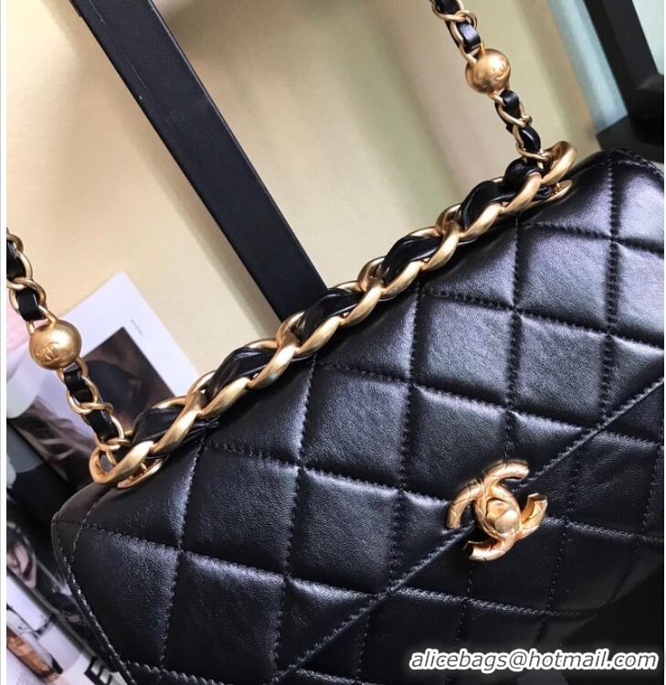 Market Sells Chanel Flap Lambskin Shoulder Bag AS1267 black