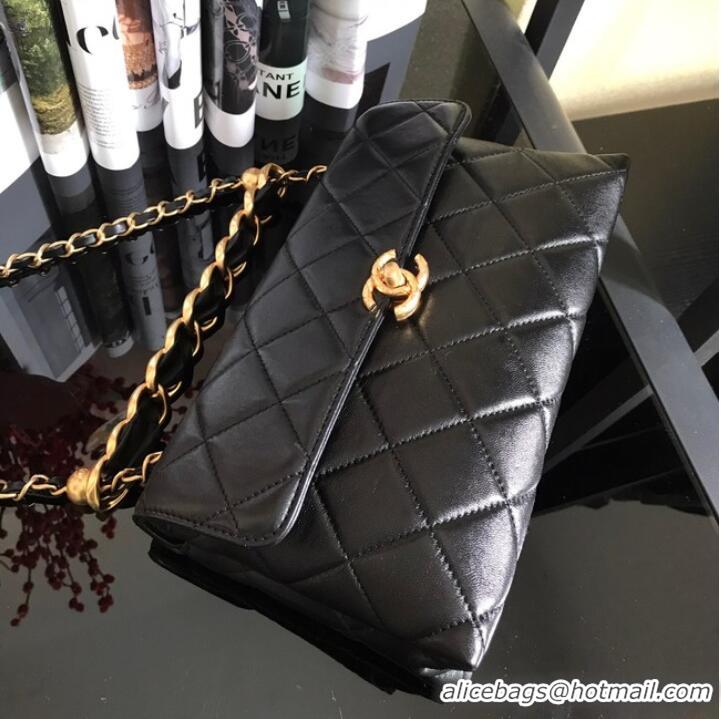 Market Sells Chanel Flap Lambskin Shoulder Bag AS1267 black