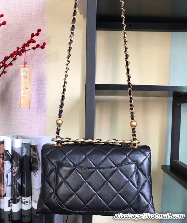 Market Sells Chanel Flap Lambskin Shoulder Bag AS1267 black