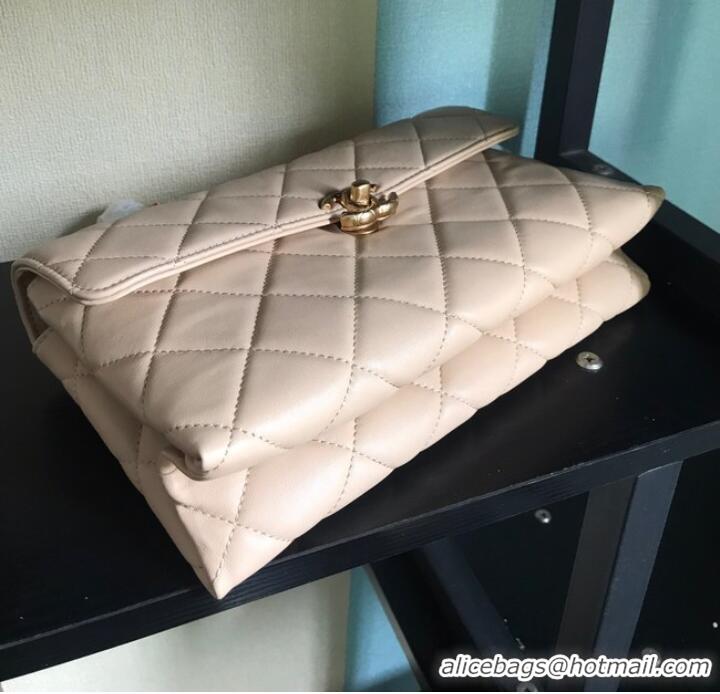 Unique Discount Chanel Flap Lambskin Shoulder Bag AS1267 cream