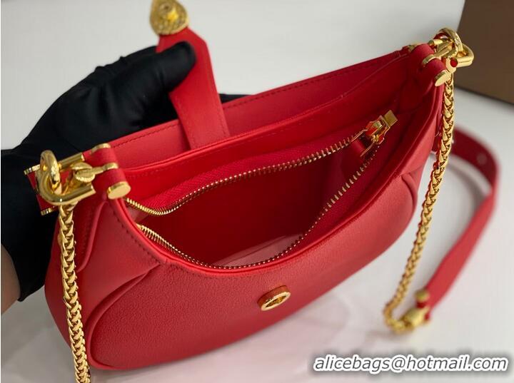 Buy Classic BVLGARI Shoulder Bag Calfskin Leather B281632 RED