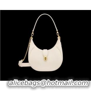 Inexpensive BVLGARI Shoulder Bag Calfskin Leather B281632 white