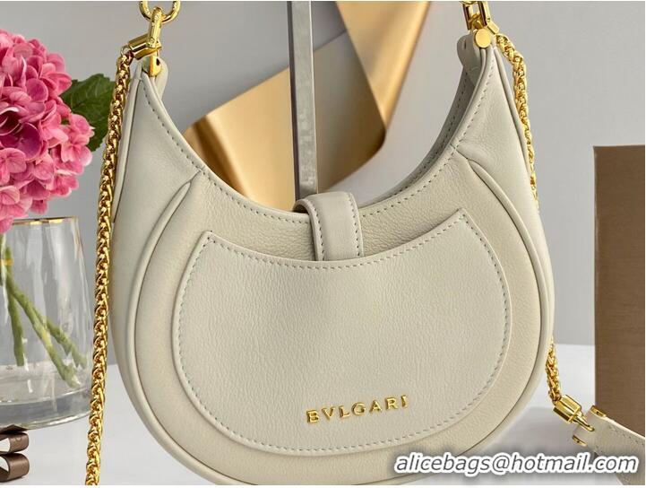 Inexpensive BVLGARI Shoulder Bag Calfskin Leather B281632 white