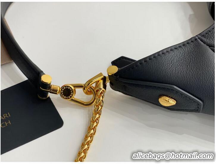 Discount BVLGARI Shoulder Bag Calfskin Leather B281640 black