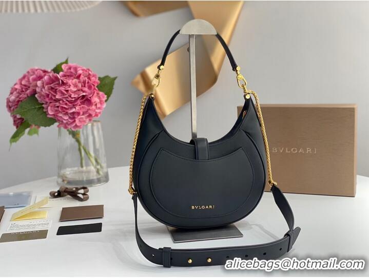 Discount BVLGARI Shoulder Bag Calfskin Leather B281640 black