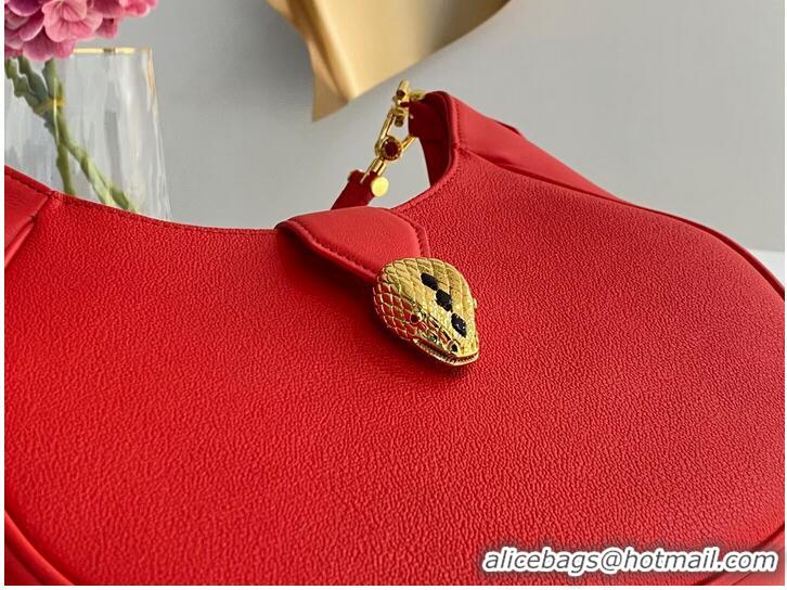 Good Taste BVLGARI Shoulder Bag Calfskin Leather B281640 red