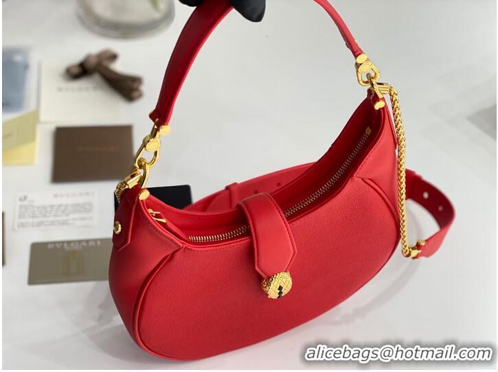 Good Taste BVLGARI Shoulder Bag Calfskin Leather B281640 red