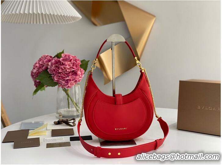 Good Taste BVLGARI Shoulder Bag Calfskin Leather B281640 red