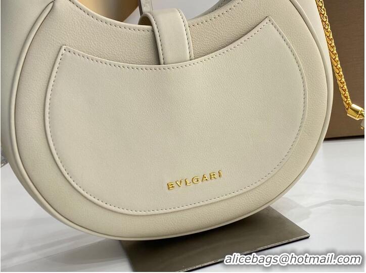 Modern Classic BVLGARI Shoulder Bag Calfskin Leather B281640 white