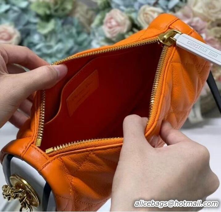 Pretty Style DIOR Shoulder Bag Cannage Lambskin C0617 orange