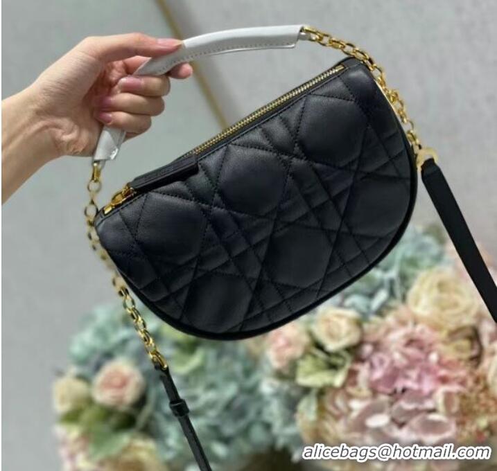 Buy Cheapest DIOR Shoulder Bag Cannage Lambskin C0617 black