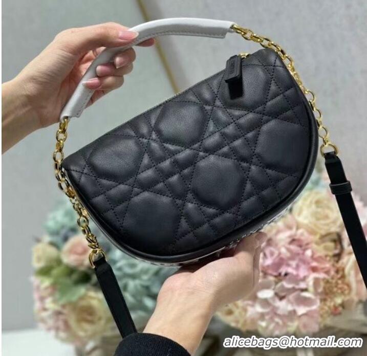 Buy Cheapest DIOR Shoulder Bag Cannage Lambskin C0617 black