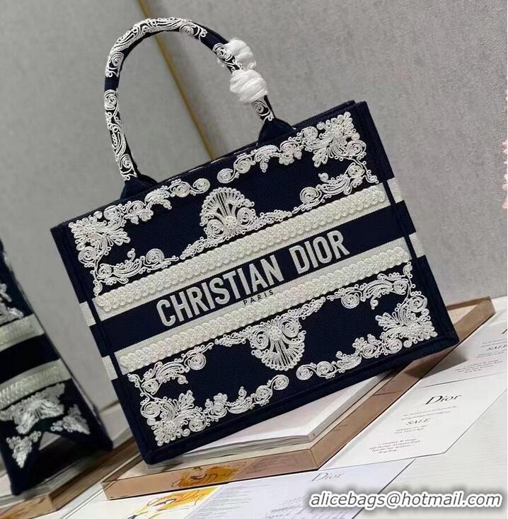 Buy Best Price SMALL DIOR BOOK TOTE Embroidery C1212S