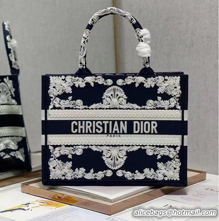 Buy Best Price SMALL DIOR BOOK TOTE Embroidery C1212S