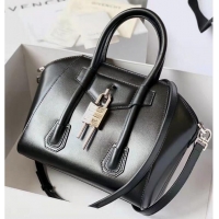 Famous Brand Givenchy Grained Original Calfskin Small Antigona Bag BB0512 Black