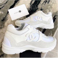 Super Quality Chanel Triple White CC trainers/Sneakers C8942 White