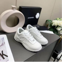 Super Quality Chanel Triple White CC trainers/Sneakers C8942 White