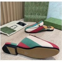 Classic Gucci 100 Striped Slippers 111625