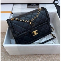 Top Quality Chanel Classic Flap Shoulder Bag Original Sheepskin leather AS6075 black