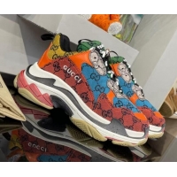 Pretty Style Gucci The Hacker Project Triple S GG Canvas Sneakers Multicolor 121376