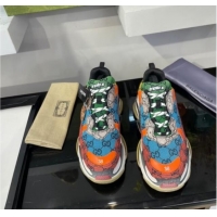 Pretty Style Gucci The Hacker Project Triple S GG Canvas Sneakers Multicolor 121376