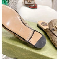 Good Quality Gucci Maxi GG Canvas Flat Mules Beige 121381