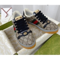 Luxury Gucci Screener GG Canvas Sneakers Black 121387