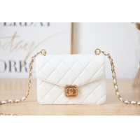 Top Grade Chanel SMALL FLAP BAG AS2840 white