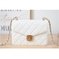 Unique Grade Chanel Lambskin FLAP BAG AS2840 white