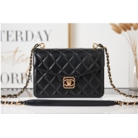 Top Quality Chanel Lambskin FLAP BAG AS2840 black